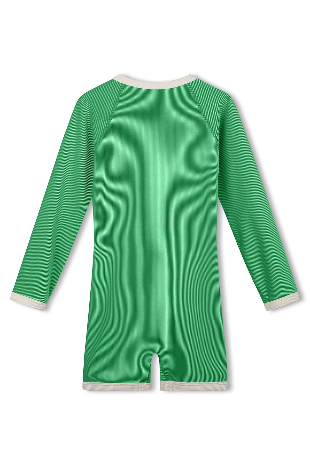 Mini Stripe Rib Surf Suit - Parrot Green