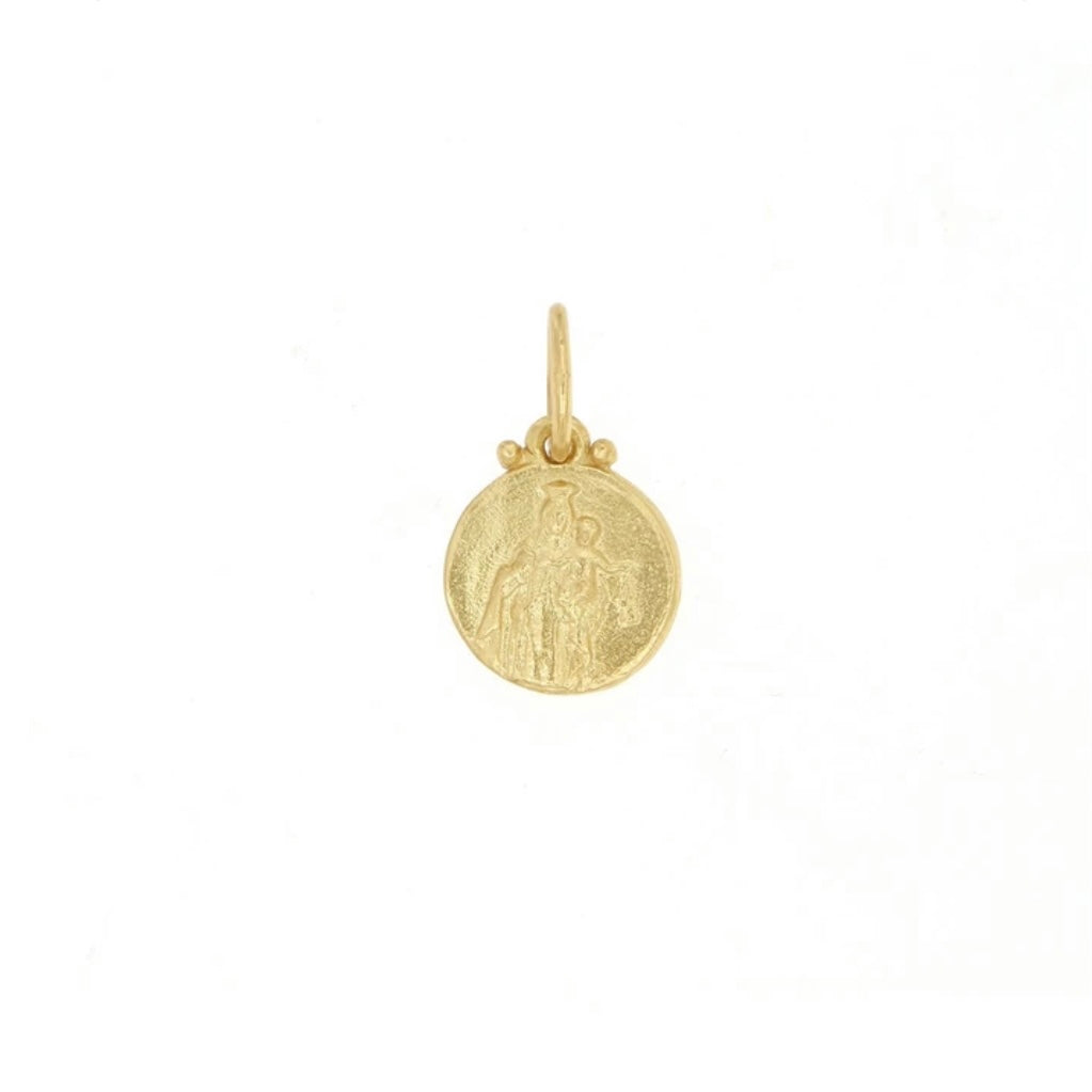 Mother and Child Luck Pendant Vermeil 24K