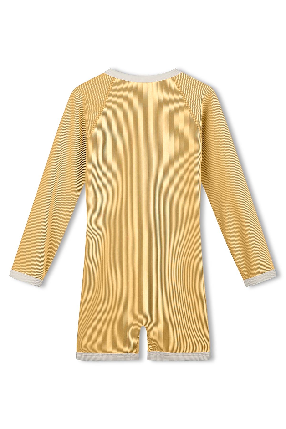 Mini Stripe Rib Surf Suit - Marigold