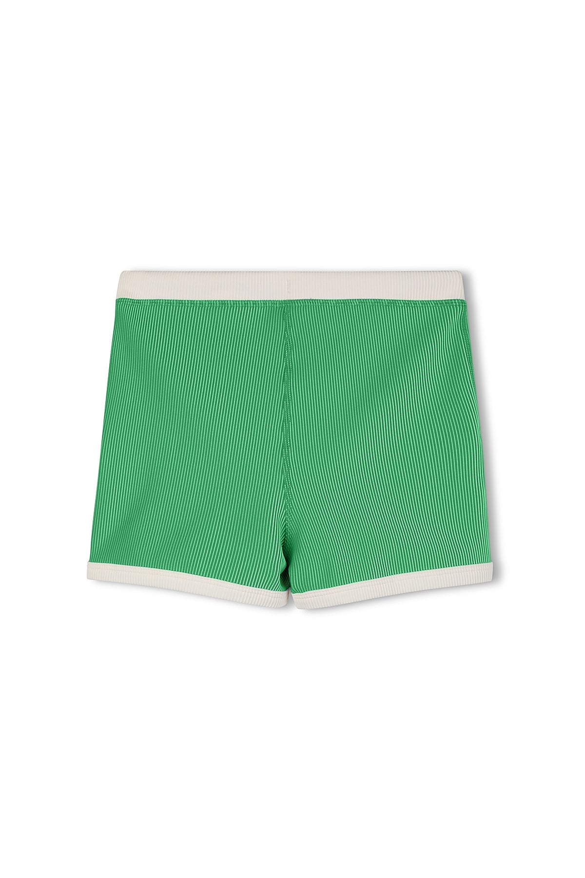 Mini Stripe Rib Surf Short - Parrot Green