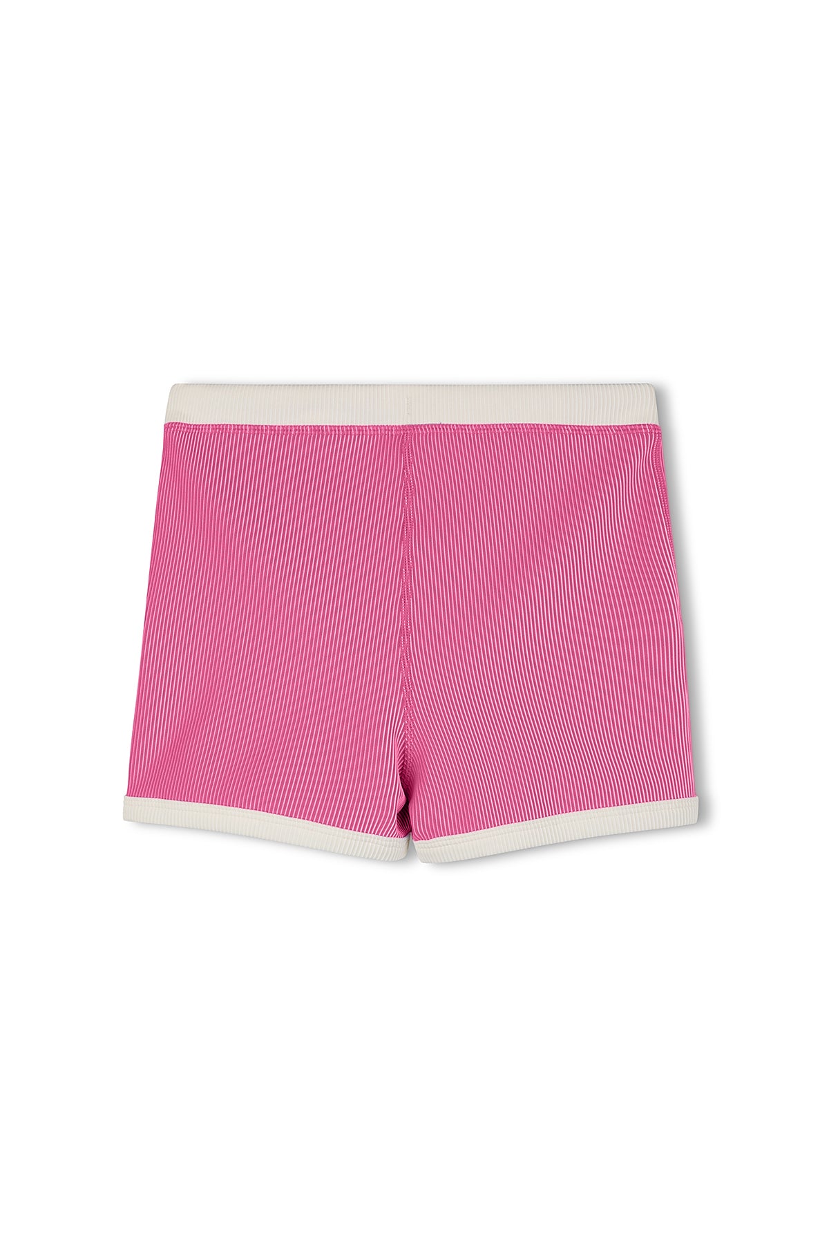 Mini Stripe Rib Surf Short - Shell Pink