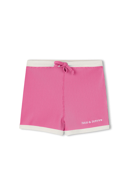 Mini Stripe Rib Surf Short
