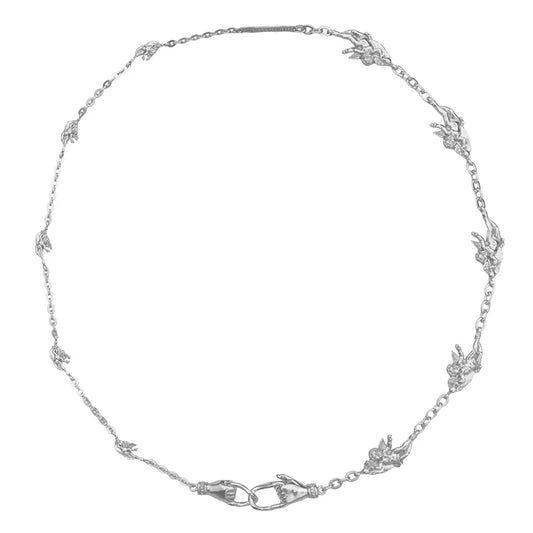 BOTTICINI NECKLACE STERLING SILVER