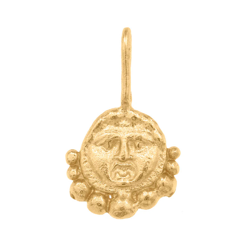 GORGONEION PROTECTION PENDANT 18k GOLD PLATED