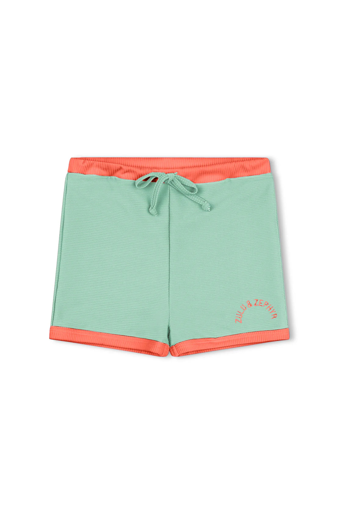 MINI RIB SURF SHORT - TURQUOISE