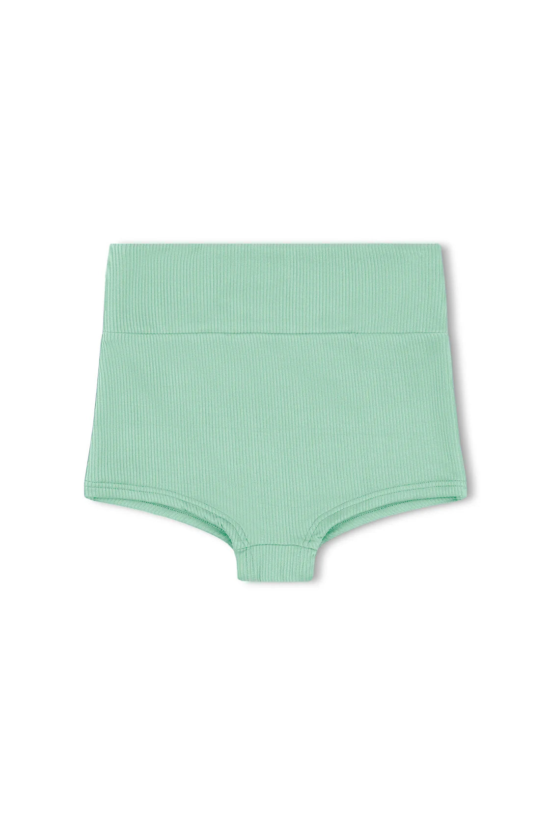 MINI RIB BOY SHORT - TURQUOISE