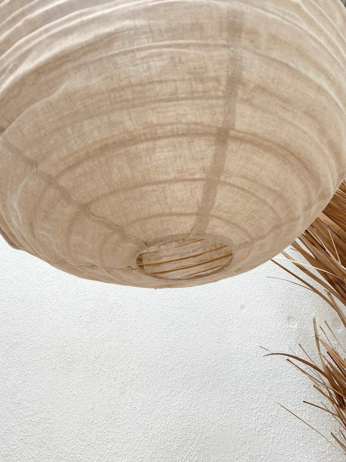 THE ATHENA LINEN PENDANT - ROUND