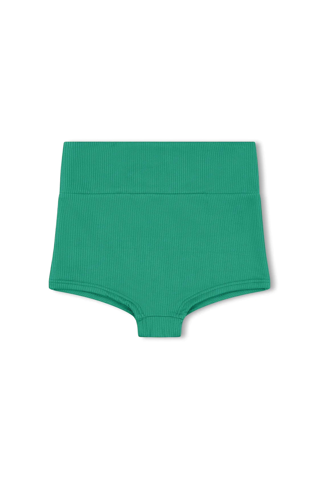 MINI RIB LOGO BOY SHORT - EMERALD