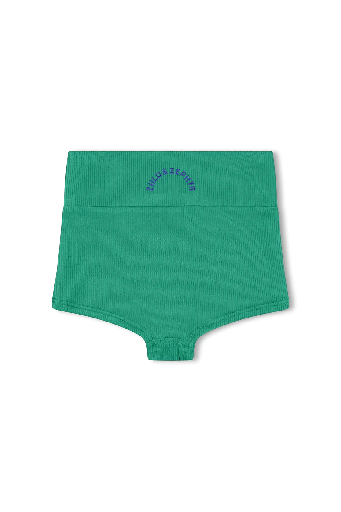 MINI RIB LOGO BOY SHORT - EMERALD