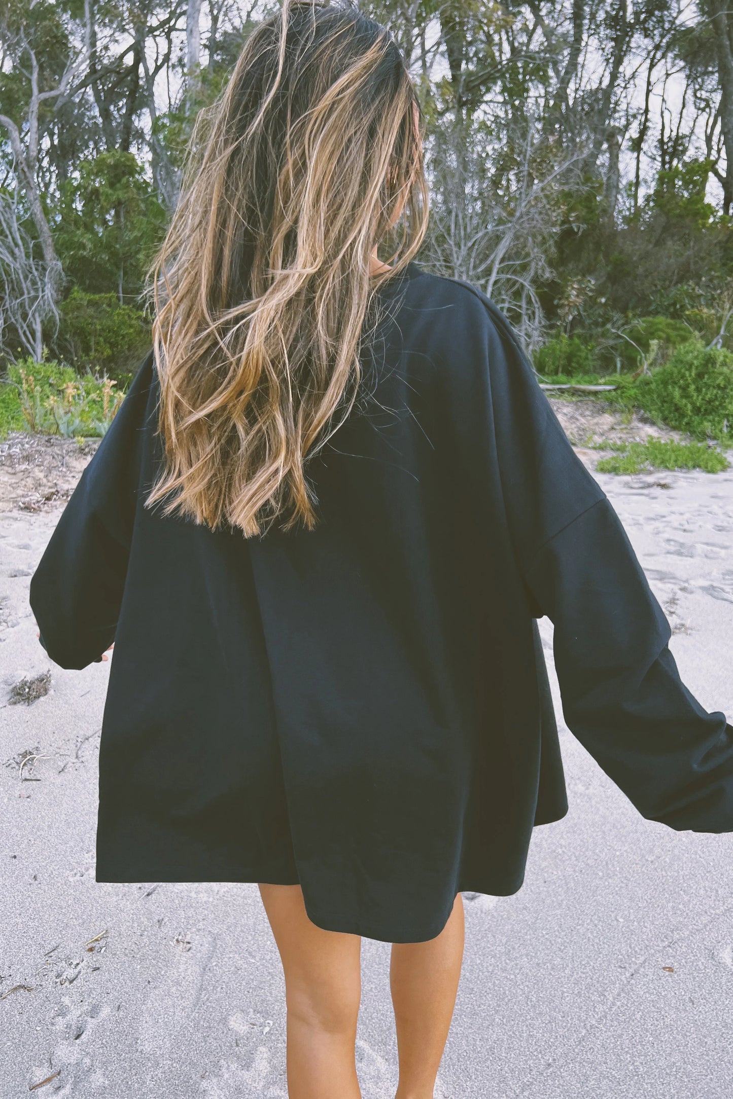 Oversized Jumper in Noir