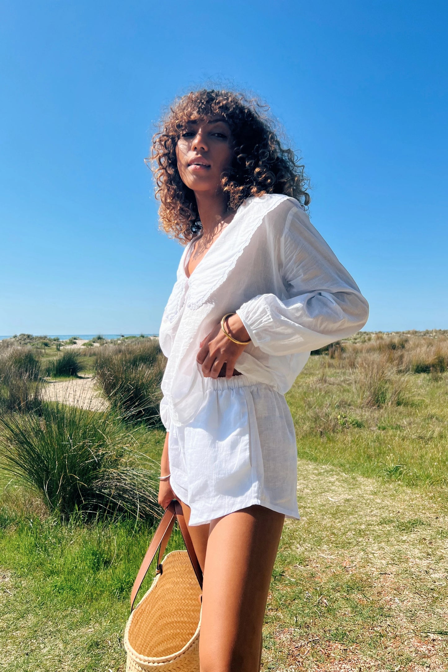 Daisy Blouse in Ivory