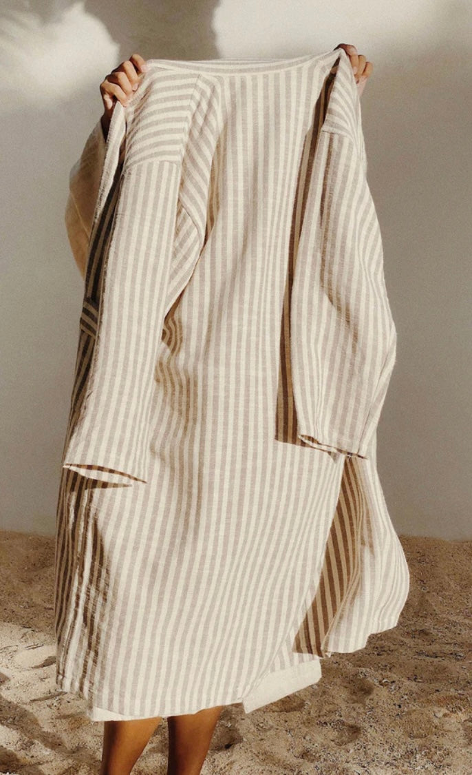 Striped Grey Robe