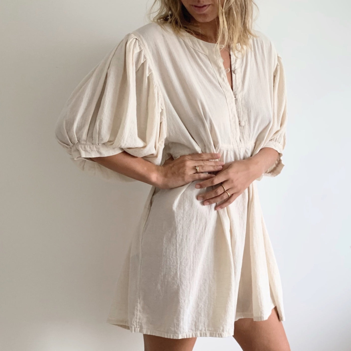 SOL BLOOMER PLAYSUIT - BUTTERMILK