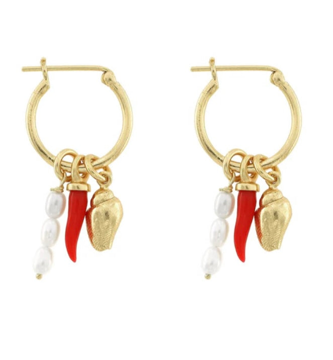 Cornicello Hoops