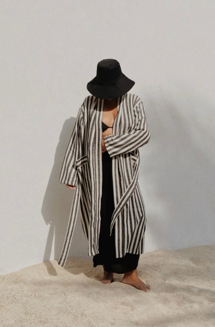 Striped Black Robe