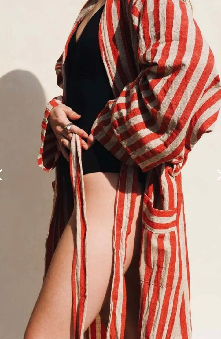 Striped Red Robe