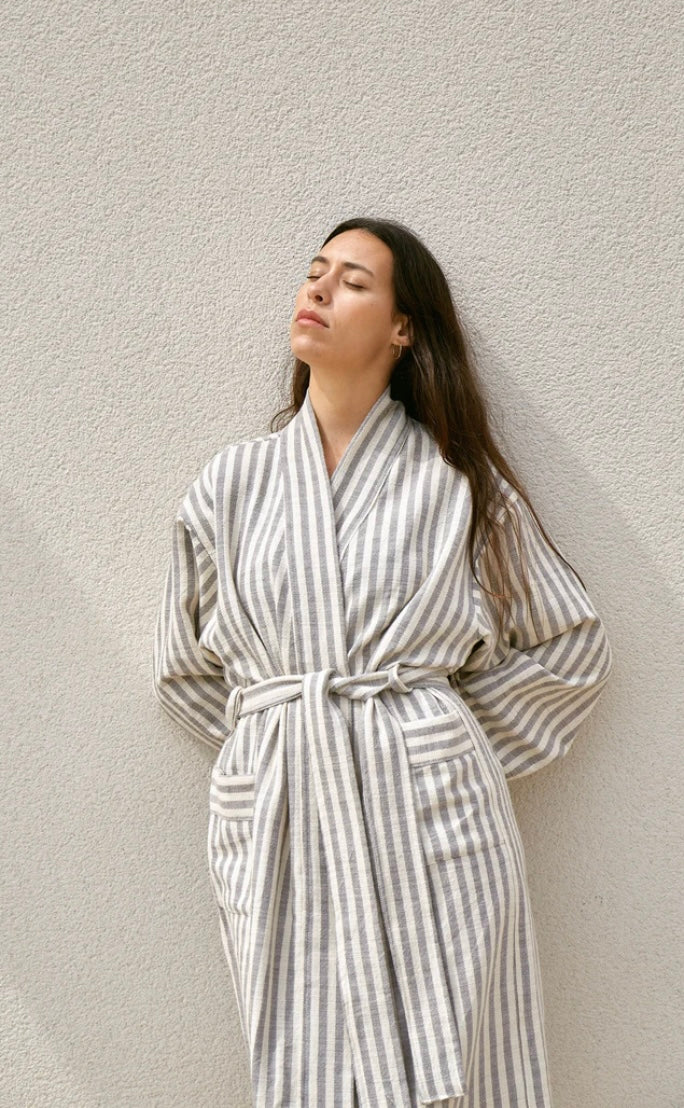 Striped Grey Robe