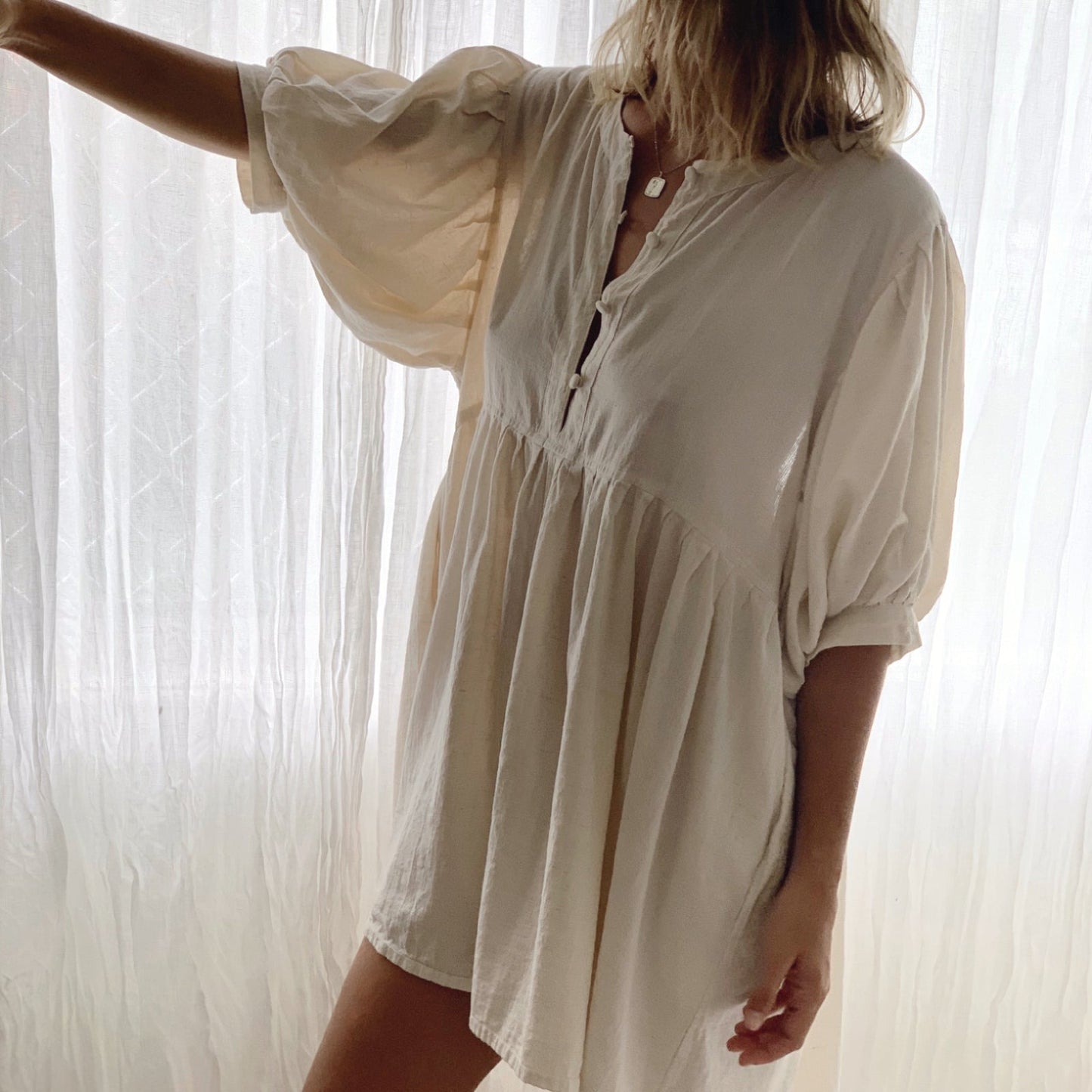 SOL BLOOMER PLAYSUIT - BUTTERMILK