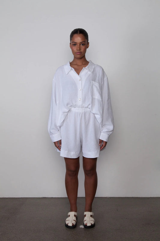 The Linen Short (White)