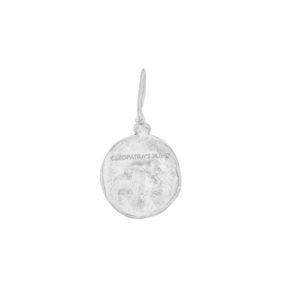 Moon Face Pendant - Sterling Silver