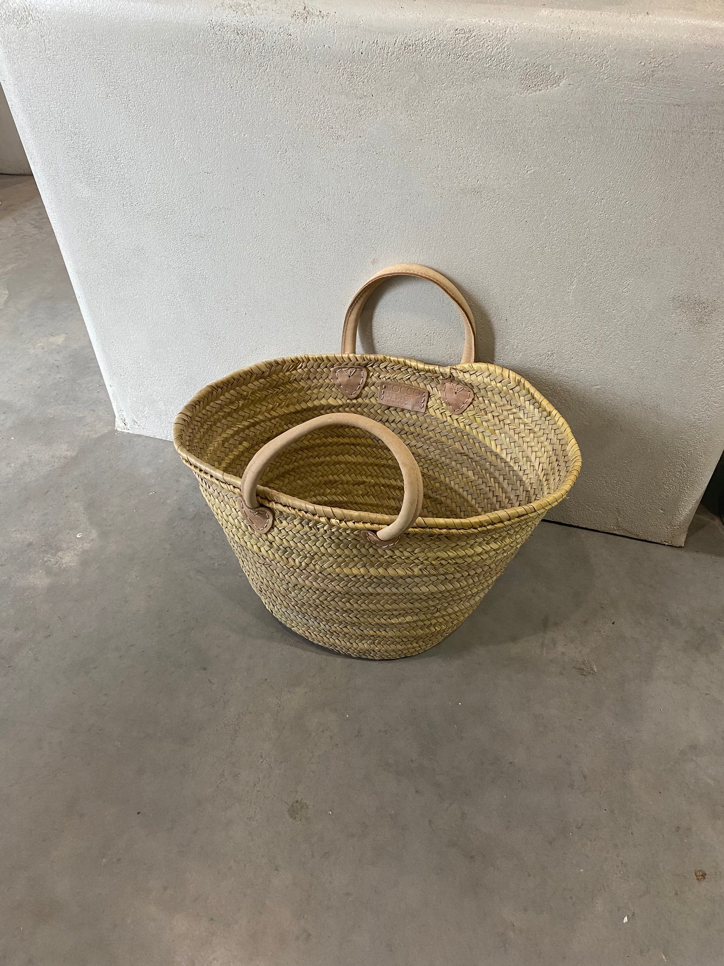 Basket - Leather Handles